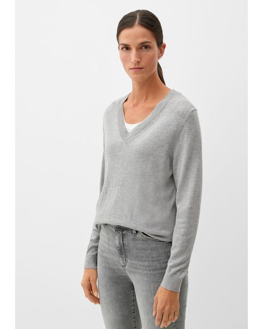 S.oliver Gray Strickpullover