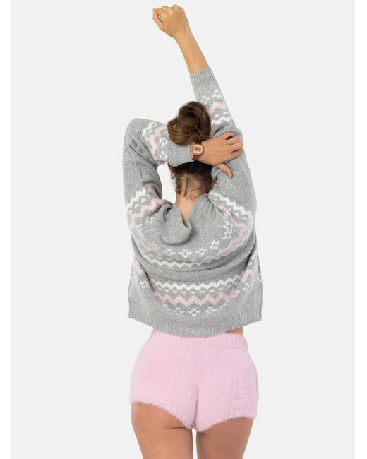 LEAFLETIC White Pullover Pullover Sweater