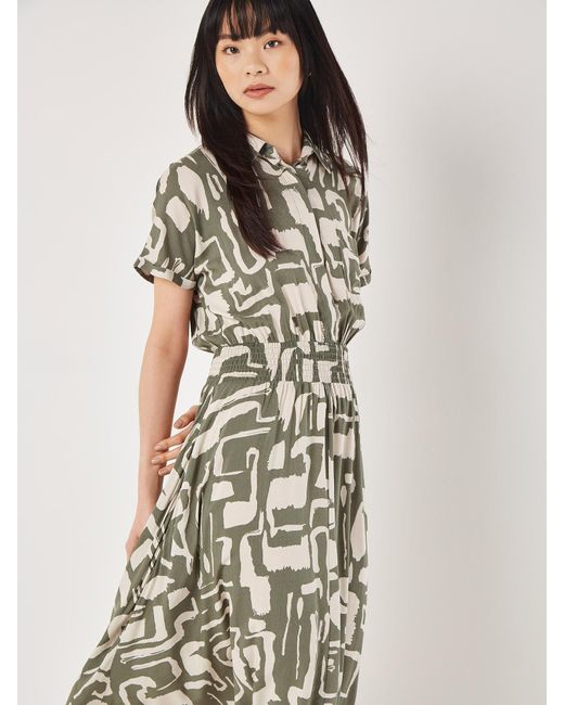 Apricot Green Blusenkleid
