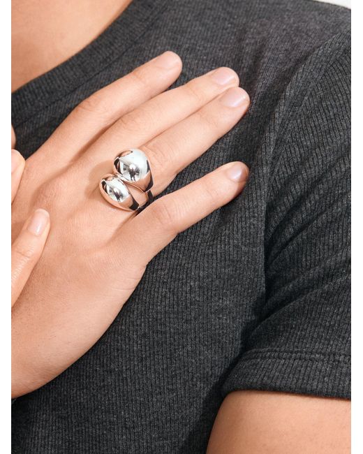 Pilgrim Ring Evon in White für Herren