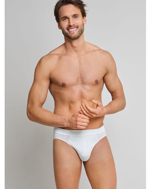 Schiesser Slip Authentic in White für Herren