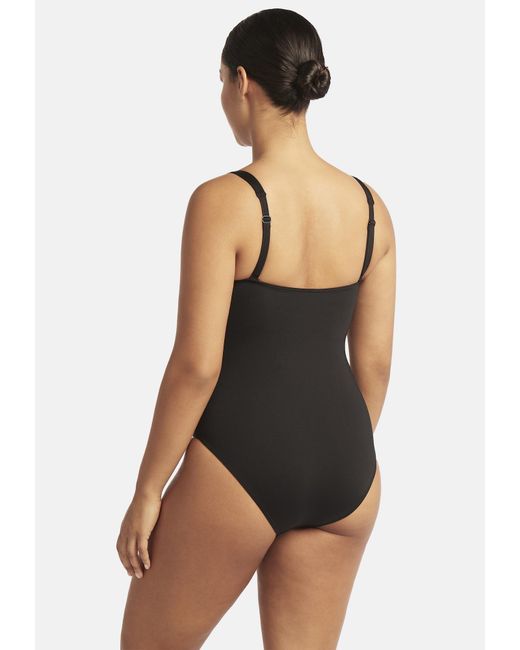 Sea Level Black Badeanzug Essentials