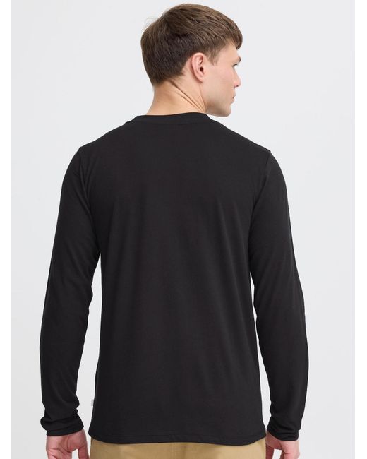 Solid Langarmshirt Sdodatten in Black für Herren