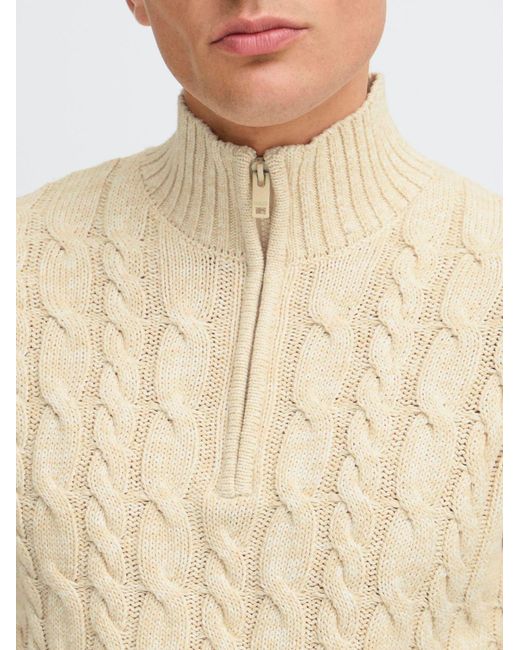 Solid Pullover Sdrichart in Natural für Herren