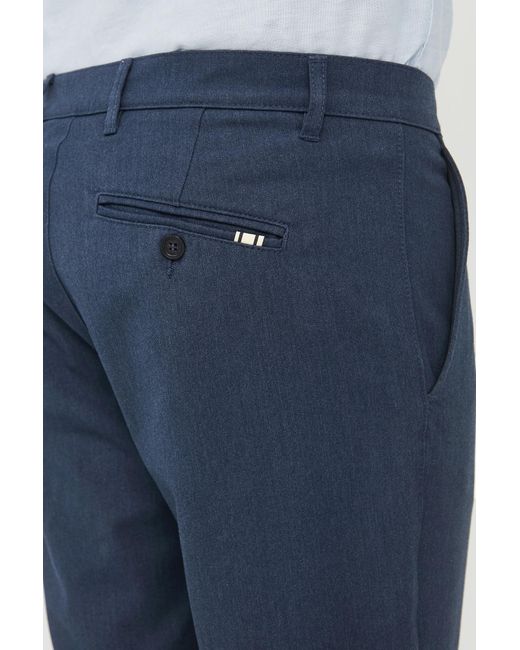 Solid Chinohose in Blue für Herren