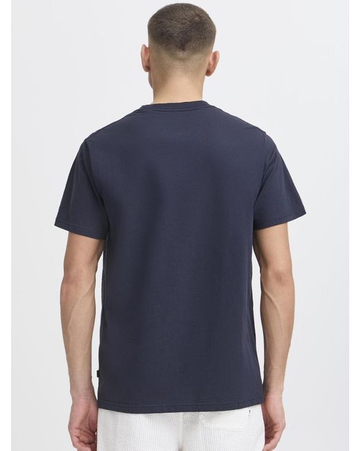 Solid Rundhalsshirt Sdpedro in Blue für Herren