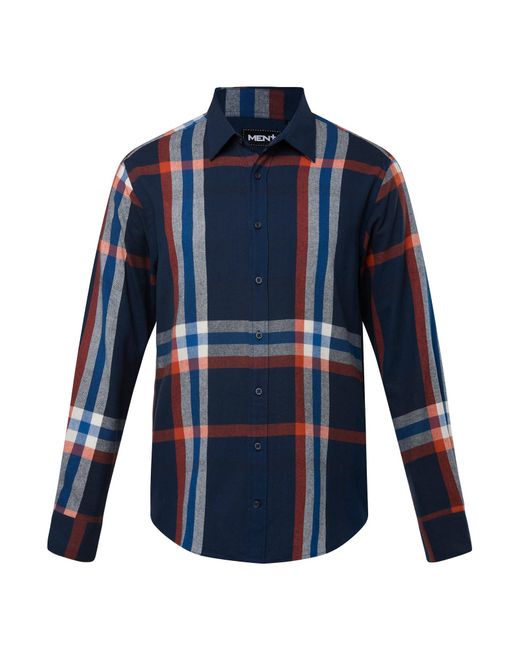 Men Plus Hemd in Blue für Herren
