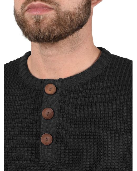 Solid Pullover Terrance in Black für Herren