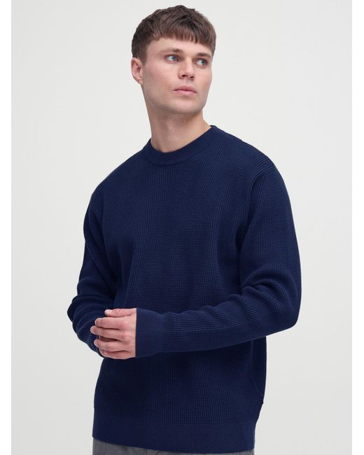 Solid Pullover Hami in Blue für Herren