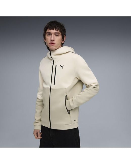 PUMA Sportsweatjacke Tech in Natural für Herren