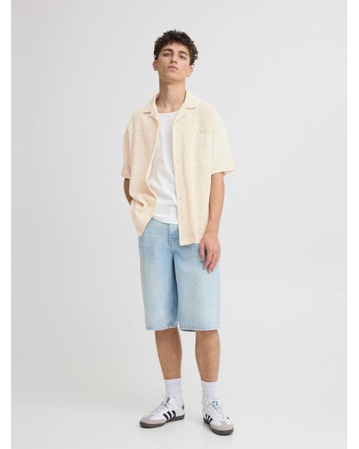 Solid Kurzarmhemd Sdteagan in White für Herren
