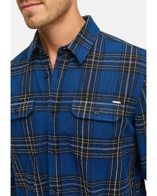 INDICODE Hemd in Blue für Herren