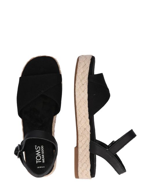 TOMS Black Sandale