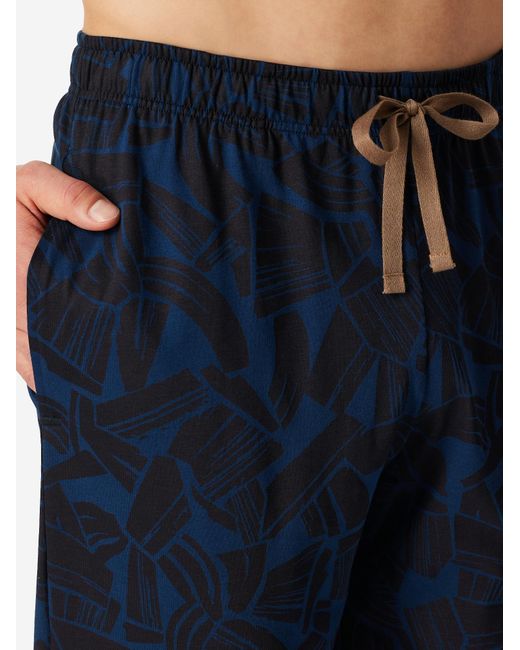 Schiesser Pyjamahose Mix Relax in Blue für Herren