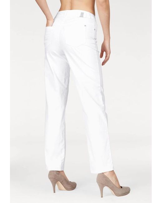 M·a·c Mac jeans 'gracia' in Weiß | Lyst DE