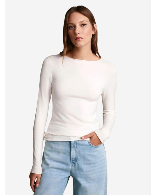 Dilvin White Pullover Pullover
