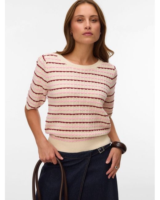 Vero Moda Pink Pullover Vmmonica