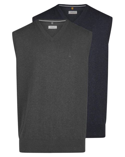 Redmond Pullover Basic in Black für Herren