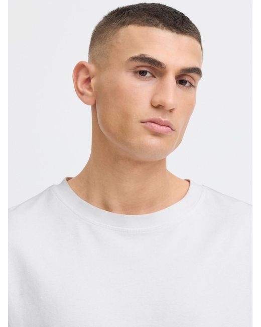Solid T-Shirt Danton in White für Herren