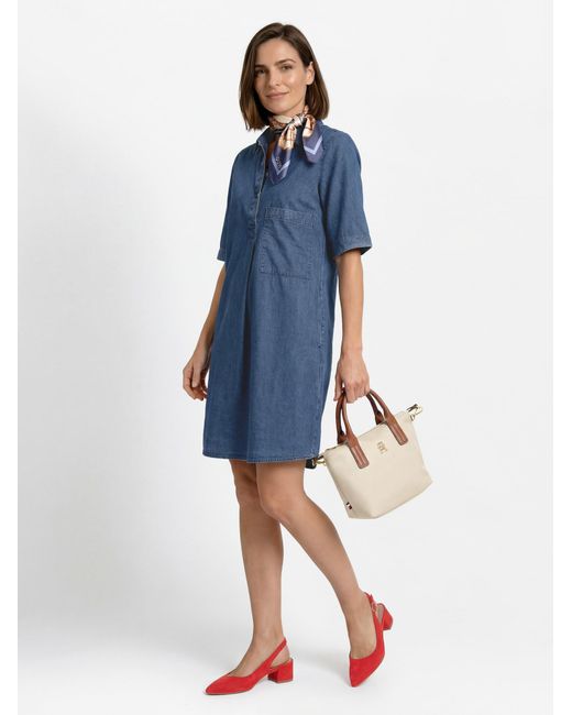 Marie Lund Blue Kleid Lisa