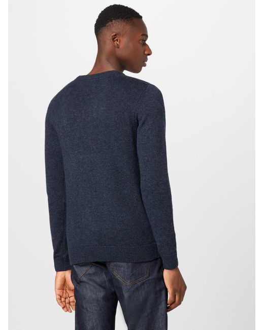 Solid Pullover in Blue für Herren