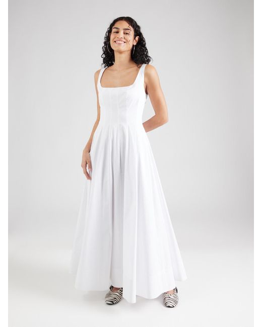 Staud White Kleid Wells