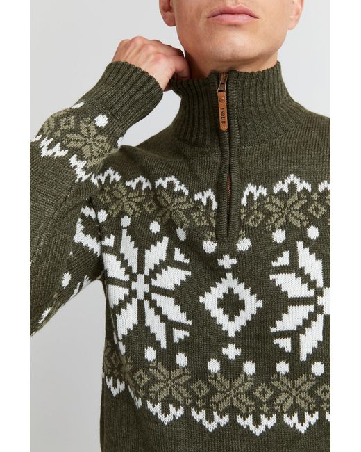 Solid Pullover Norwin in Green für Herren
