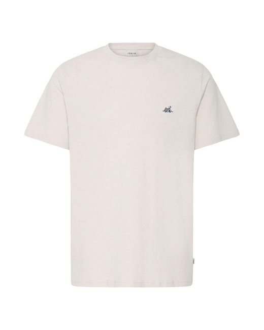 Solid Rundhalsshirt Sduwe in White für Herren