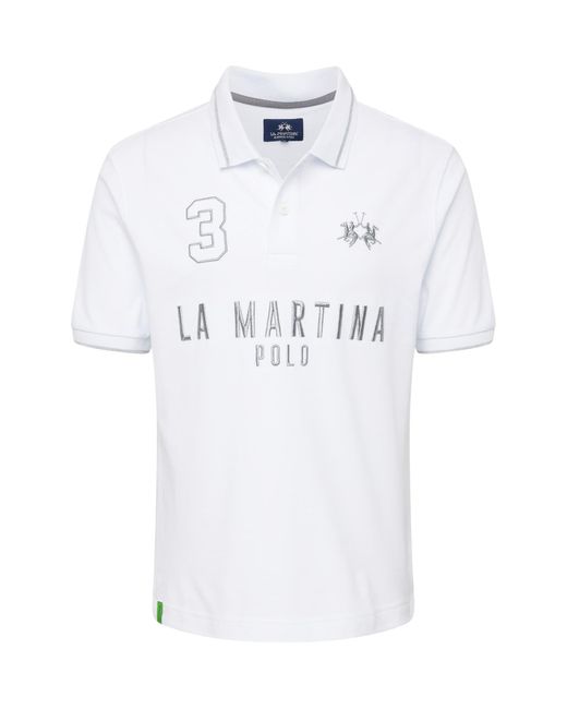 La Martina Poloshirt in White für Herren
