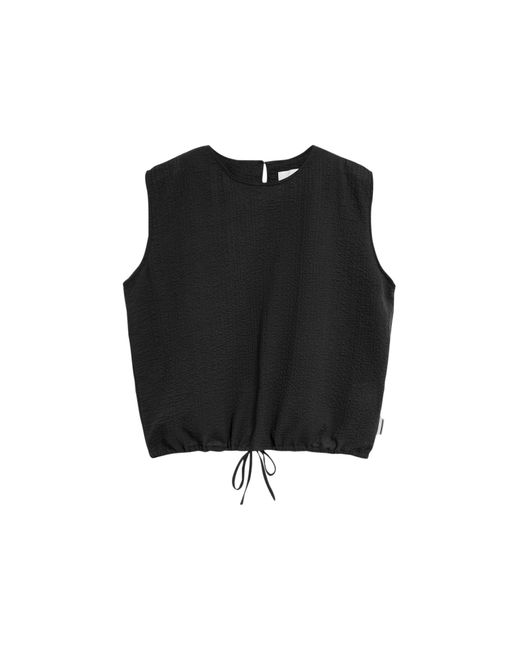 ARMEDANGELS Black Bluse 'Neraa Crinkle'