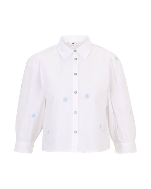 Only Petite White Bluse 'Onlcandy'