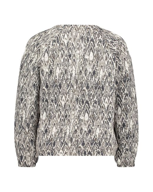 Cartoon Gray Sweatshirt Langarm