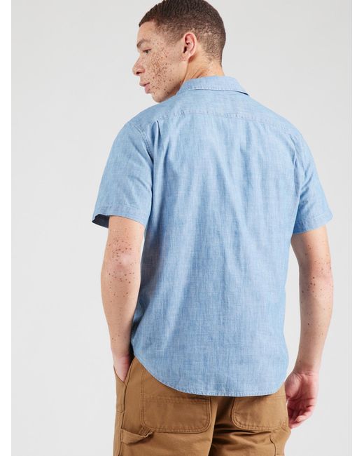 Levi's Levis Short Sleeve Sunset One Pocket Standard Fit Shirt in Blue für Herren