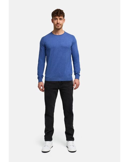INDICODE Pullover Gamal in Blue für Herren