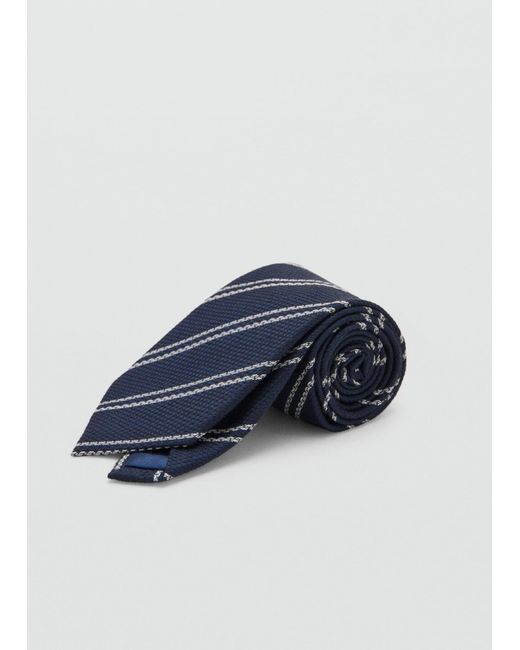 Mango Krawatte in Blue für Herren