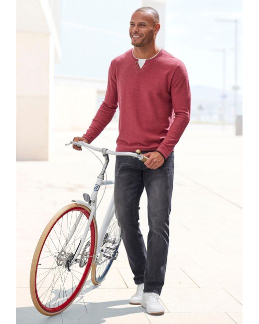 H.i.s. Pullover in Pink für Herren