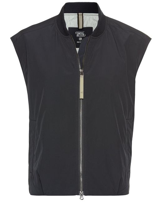 Camel Active Black Weste Mit 2-Wege-Reißverschluss Und Reflektierenden Details