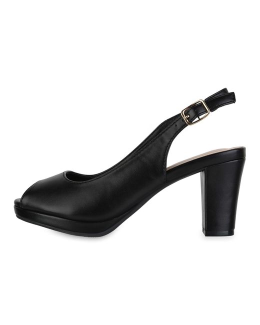 VAN HILL Black Sandale 'Mia'