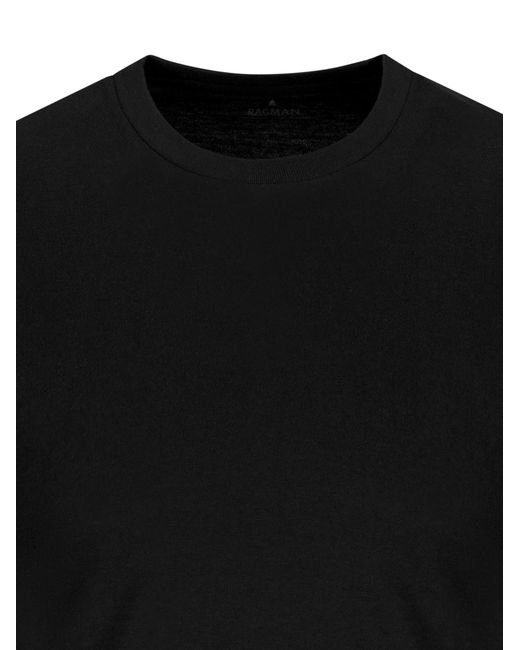 RAGMAN Unterhemd Basic in Black für Herren