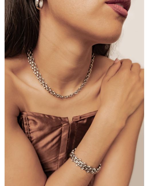 Hey Happiness Brown Armband Interlocking