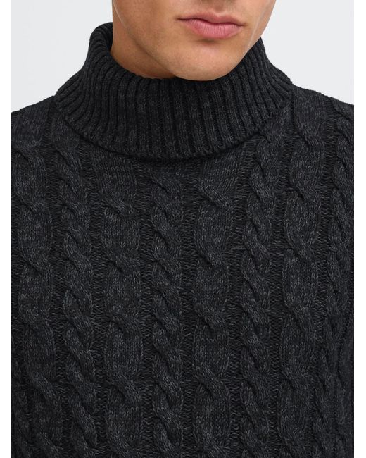 Solid Pullover Sdrino in Black für Herren