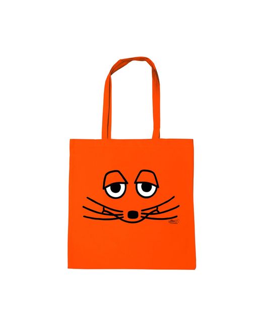 Logoshirt Orange Baumwolltasche Maus