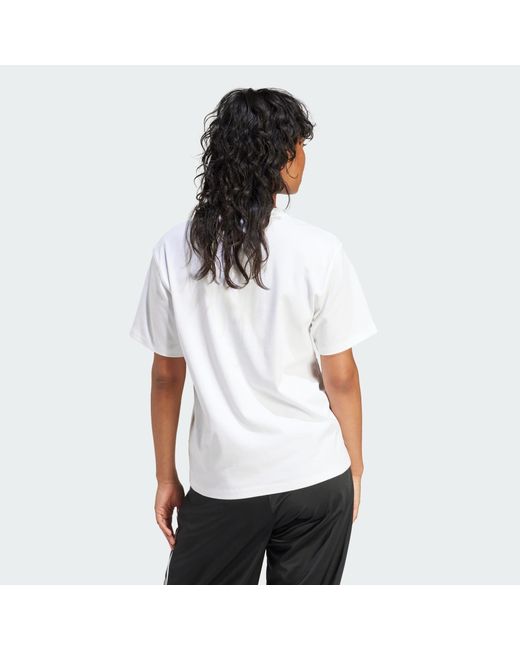 Adidas Originals White T-shirt 'trefoil'