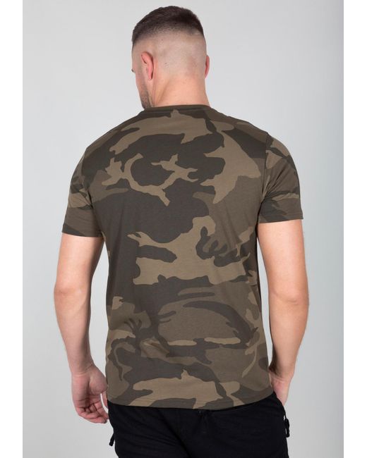 Alpha Industries Shirt Basic Logo in Green für Herren