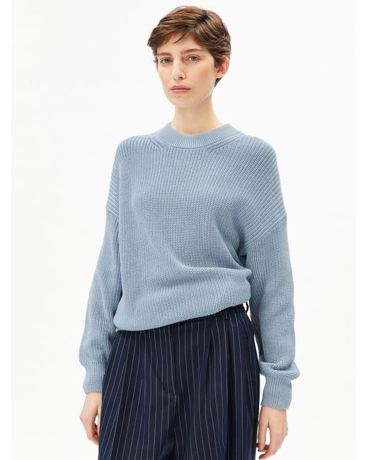 ARMEDANGELS Blue Strickpullover