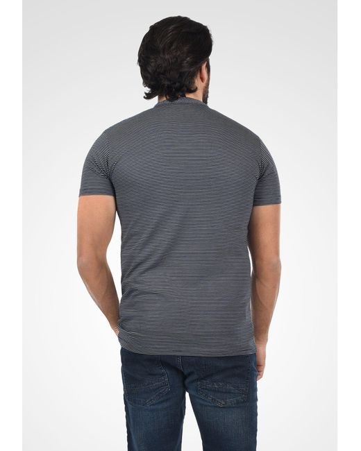Solid Rundhalsshirt 'alfi' in Gray für Herren