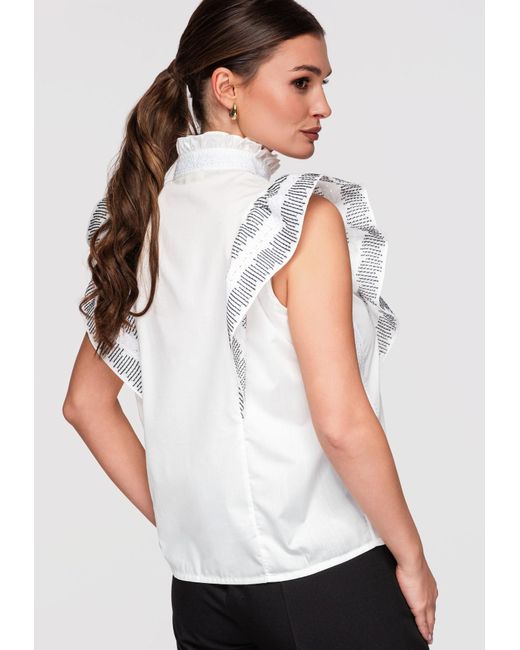 Ombre White Bluse