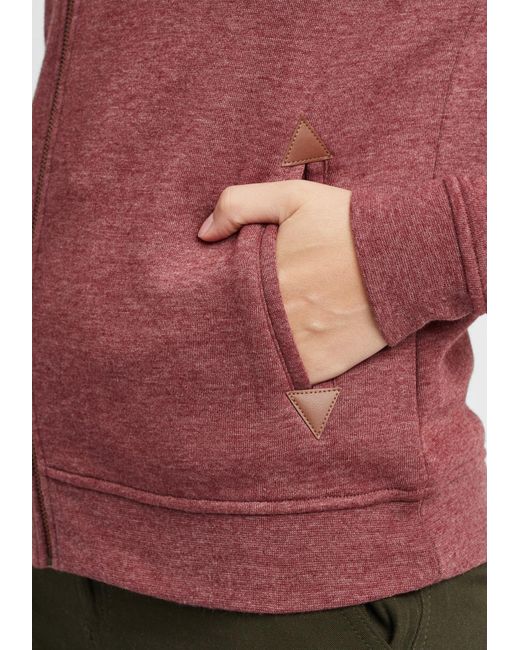 Oxmo Red Kapuzensweatjacke 'vicky zip-hood'