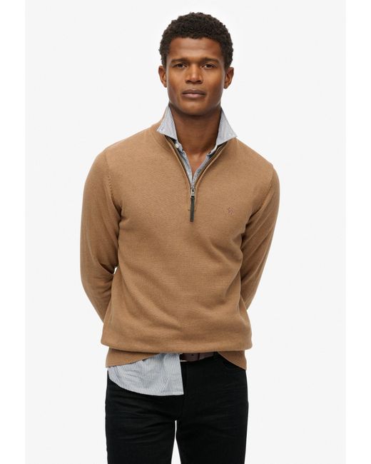 Superdry & Co Pullover Essentials in Brown für Herren