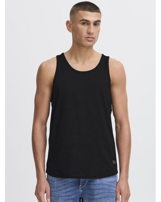 Solid Rundhalsshirt Sdjulisto in Black für Herren